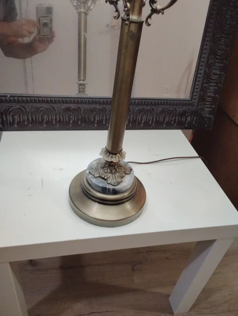 Vintage Style Table Lamp with Beaded Shade image indicator(4)