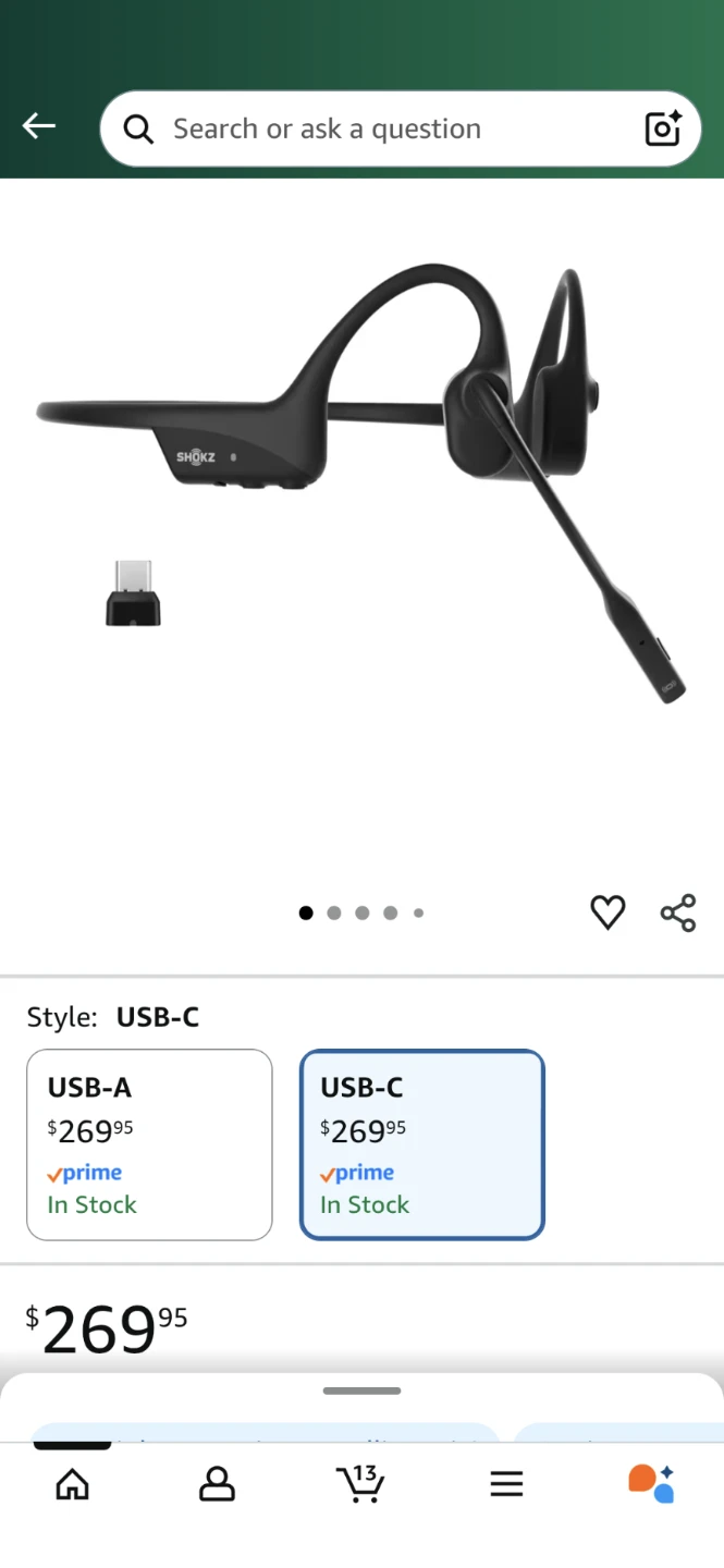 Shokz OpenComm2 UC Bone Conduction Headset - New