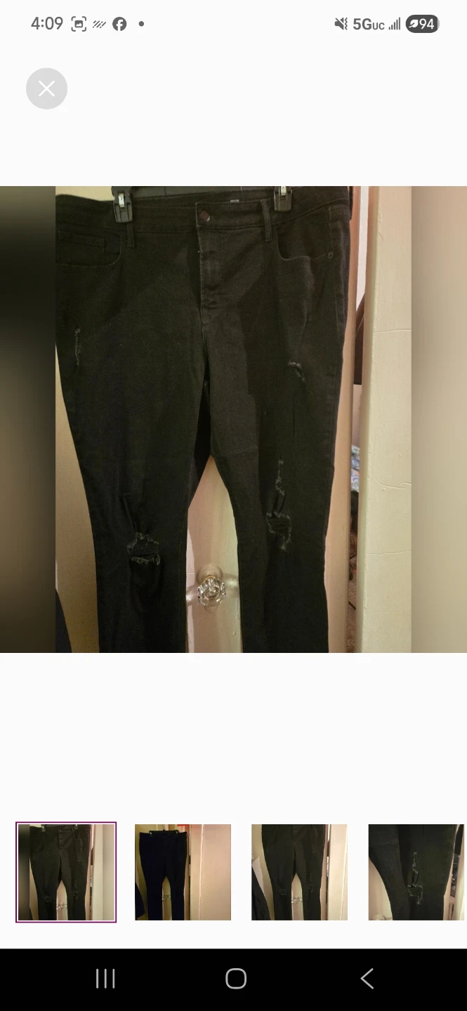 Old Navy black long jeans sz 16