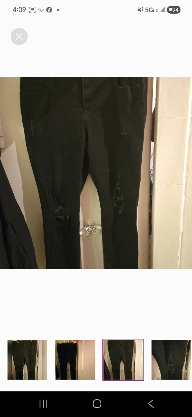 Old Navy black long jeans sz 16 - photo 3