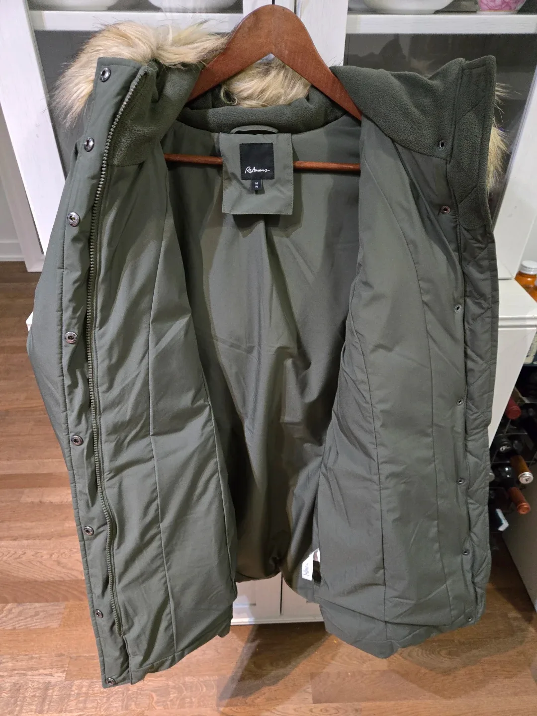 Reitmans Olive Green Winter Coat - Size M image indicator(4)