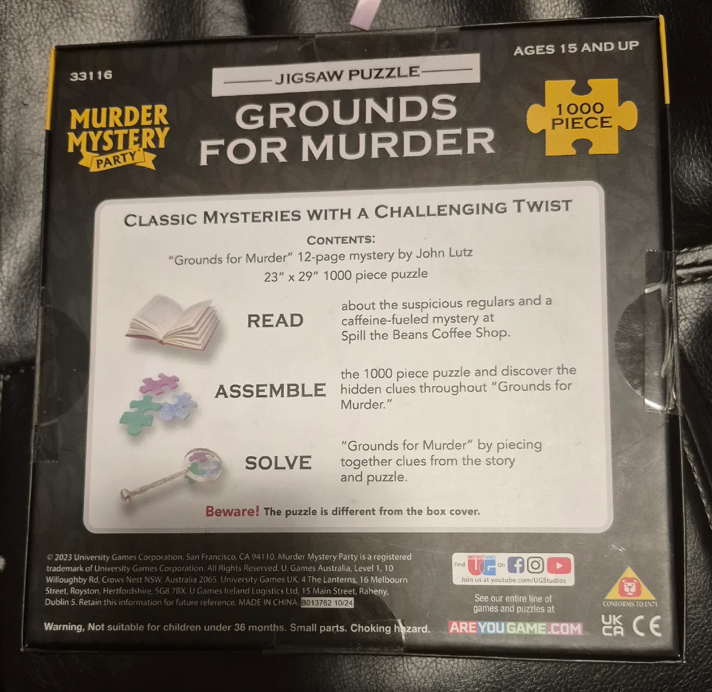 Murder Mystery Party: Grounds for Murder Jigsaw Puzzle