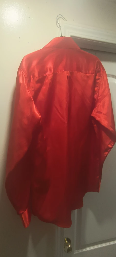 Vettorio Fratini Red Satin Shirt - photo 2
