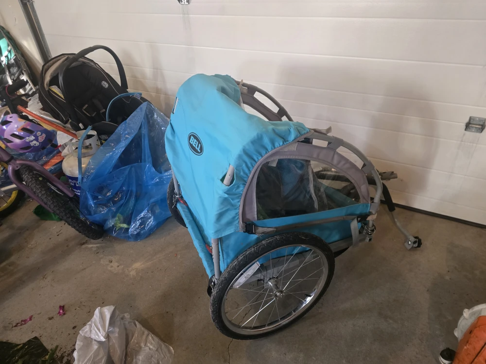 Bell Child Bike Trailer - Blue - photo 4