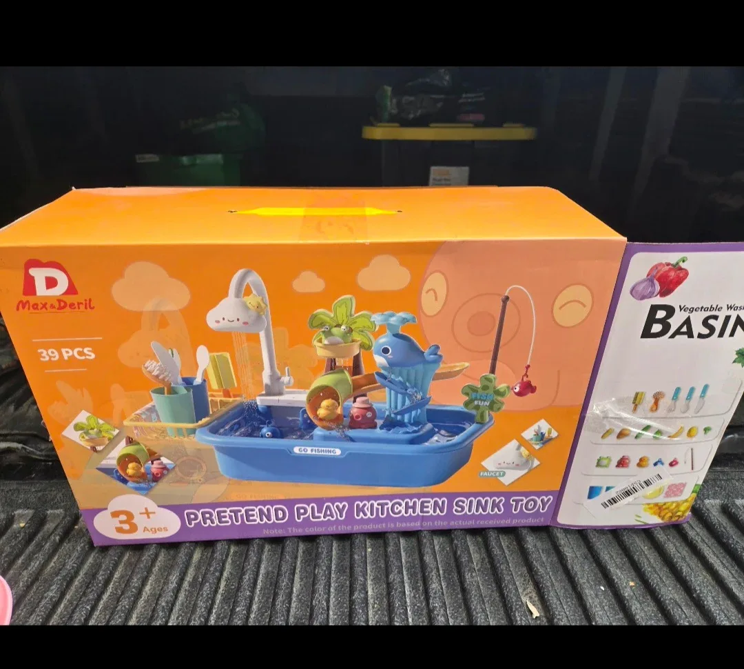 New Max and Deril 4-in-1 Play Sink - Pink image indicator(3)