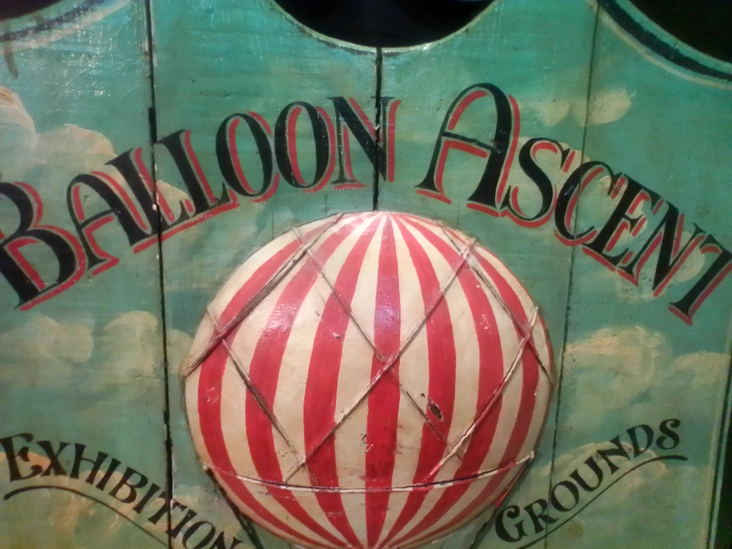Advertising Painted Wooden - Antique Balloon Sign - photo 3