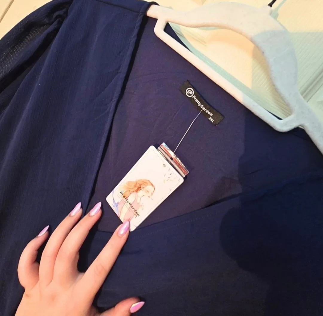 PrettyGarden Navy Blue Dress - NWT (size XXL) image indicator(4)