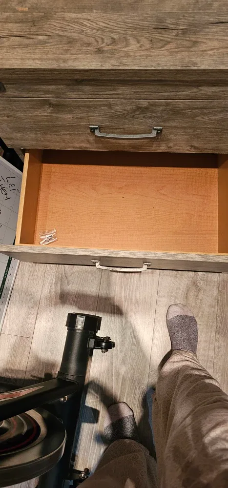 Wood Finish 2-Drawer Nightstand image indicator(5)