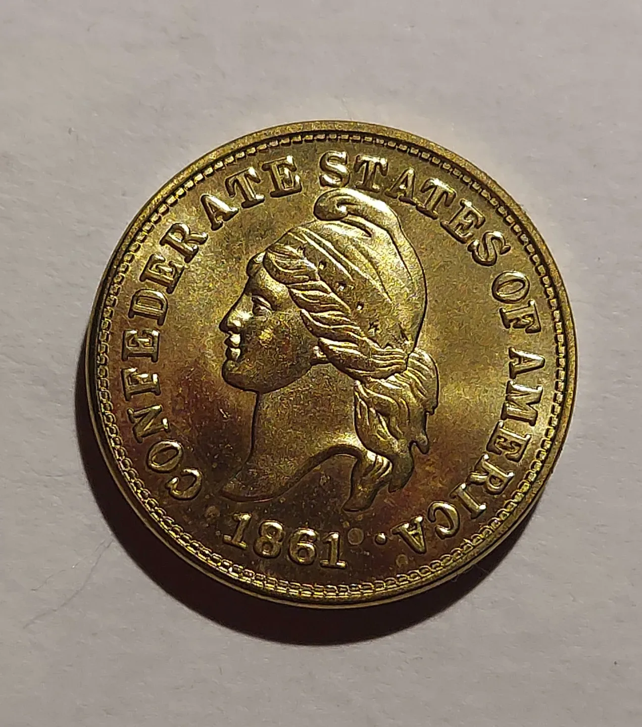Confederate States of America 1861 Gold Coin
