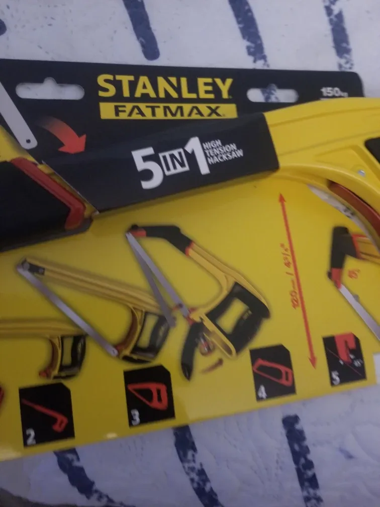 New Stanley Fatmax 5-in-1 High Tension Hacksaw
