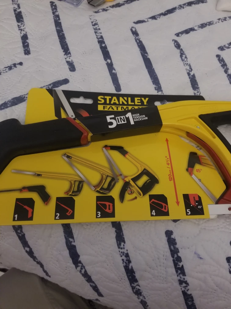 New Stanley Fatmax 5-in-1 High Tension Hacksaw - photo 2