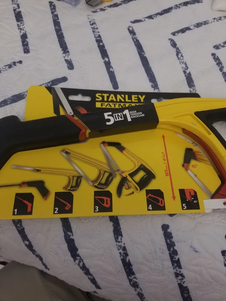 New Stanley Fatmax 5-in-1 High Tension Hacksaw image indicator(2)