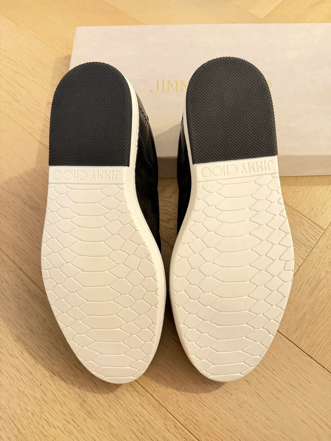 Jimmy Choo Black Leather Sneakers image indicator(3)