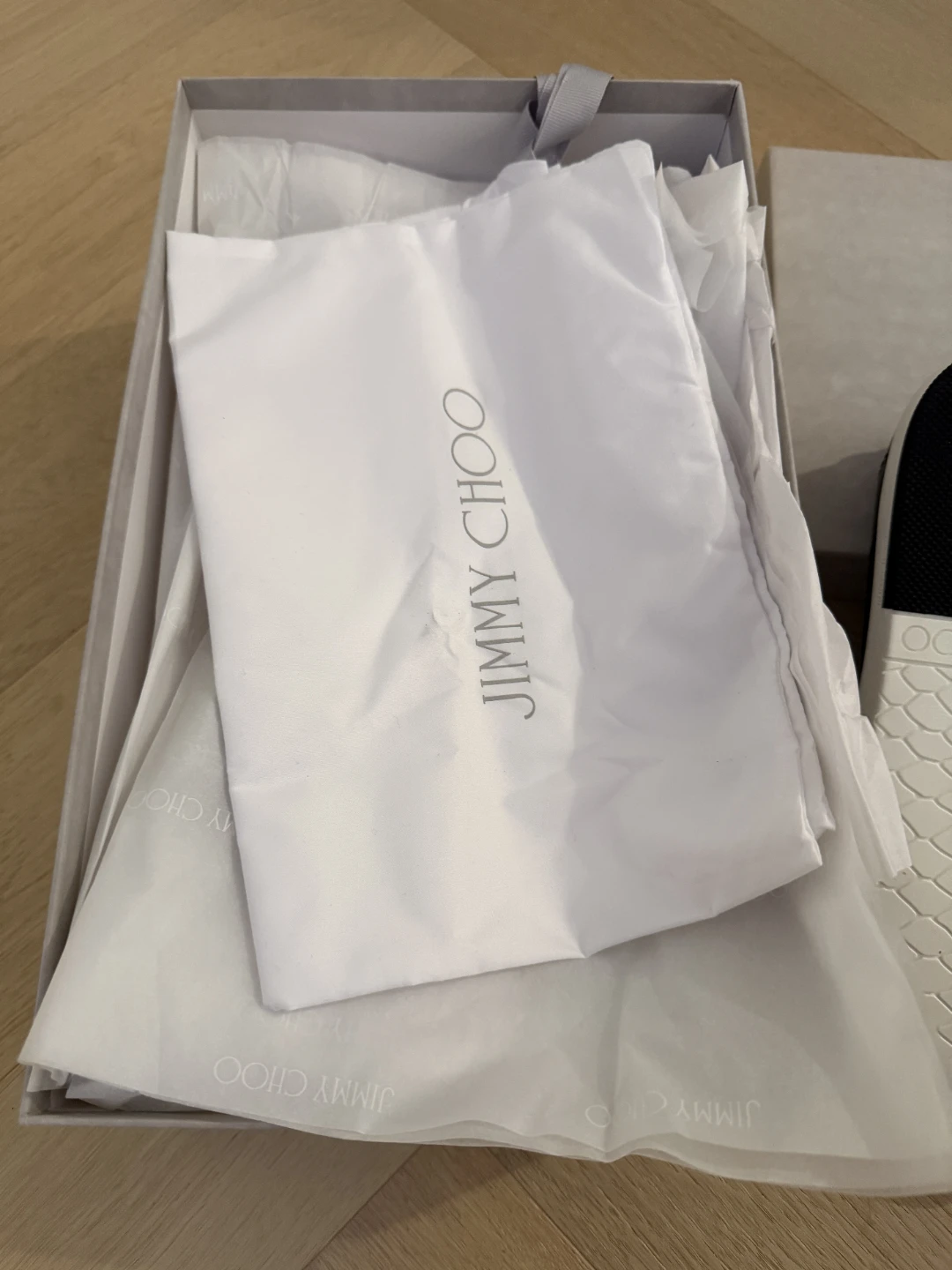 Jimmy Choo Black Leather Sneakers - photo 4