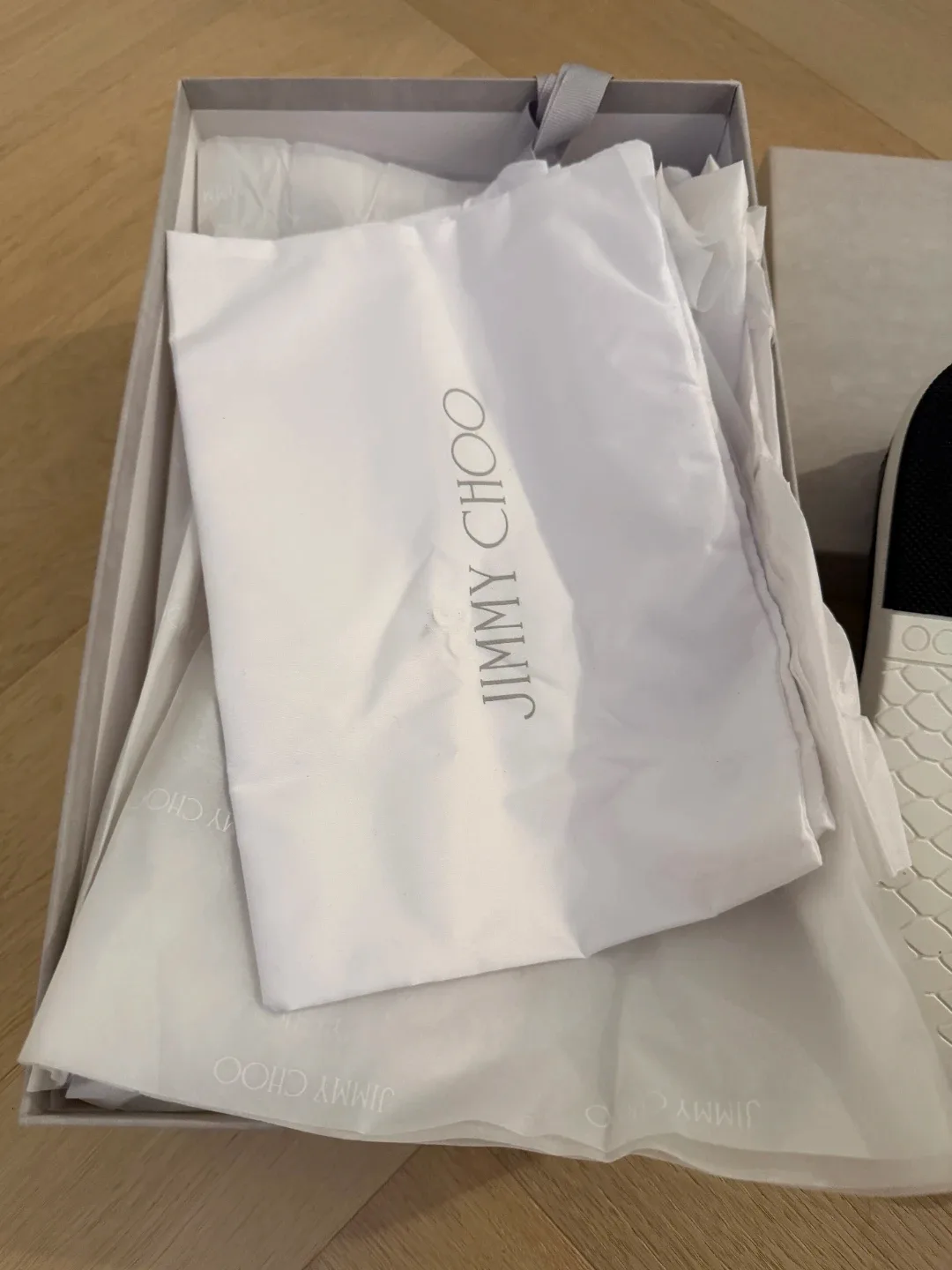 Jimmy Choo Black Leather Sneakers image indicator(4)