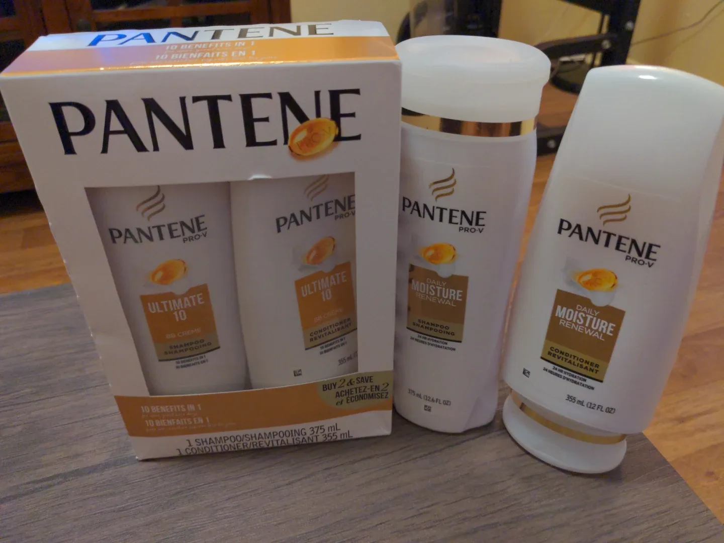 Pantene Ultimate 10 & Daily Moisture Renewal Set