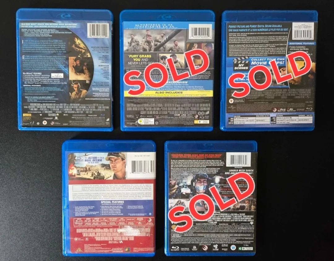 Blu-ray War Genre Tiles 2 for $10 image indicator(2)