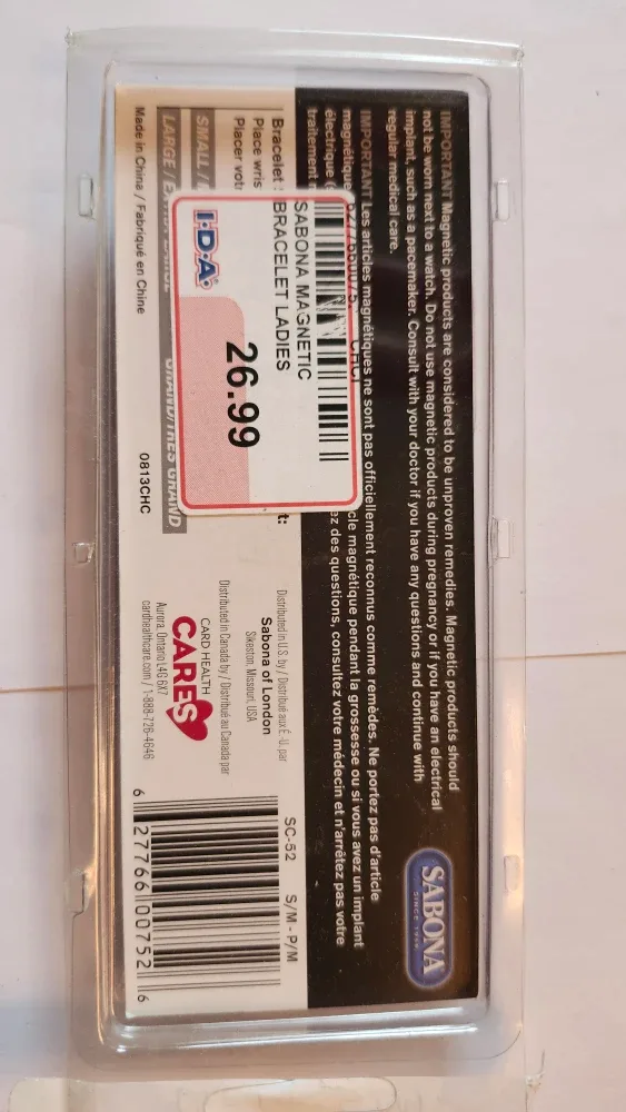 New Sabona Magnetic Link Bracelet S/M image indicator(4)