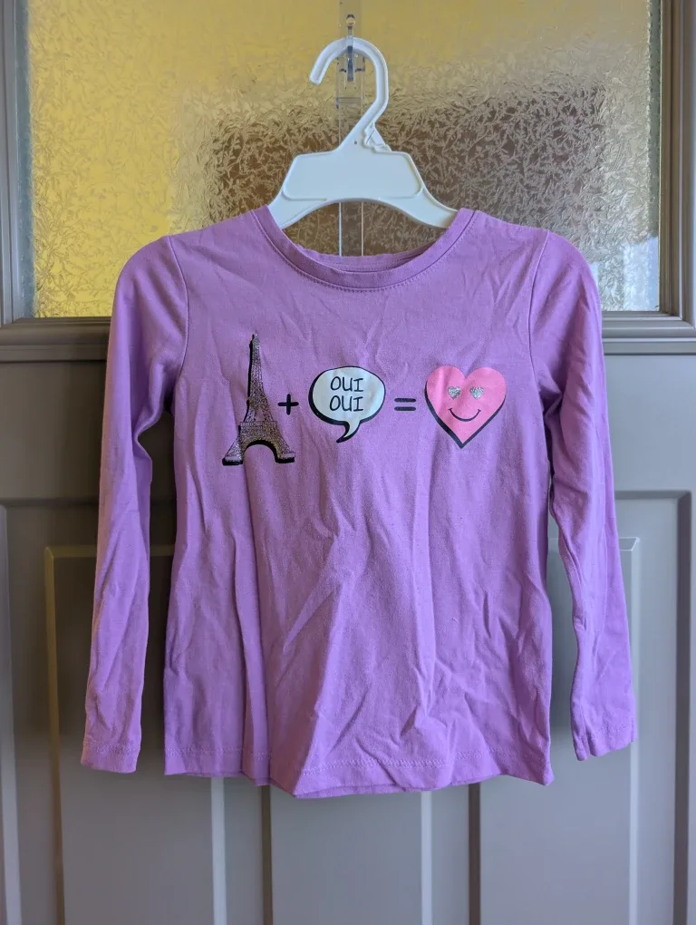 Girls sz 6 long sleeved shirts $3 each image indicator(6)