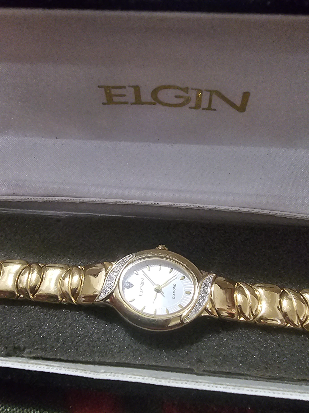 Elgin Diamond Accent Gold-Tone Women's Watch - photo 2