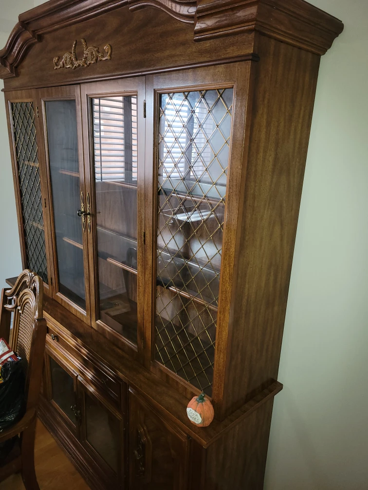 Vintage Wooden Display Cabinet - photo 2