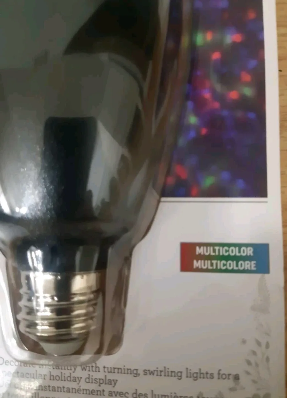LED Lightshow Kaleidoscope Bulb - Multicolor image indicator(4)