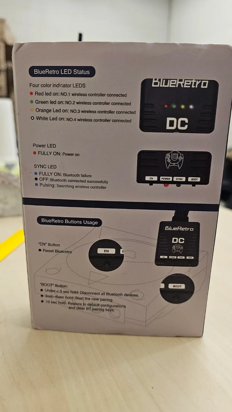 BlueRetro Wireless Controller Adapter - Dreamcast image indicator(2)