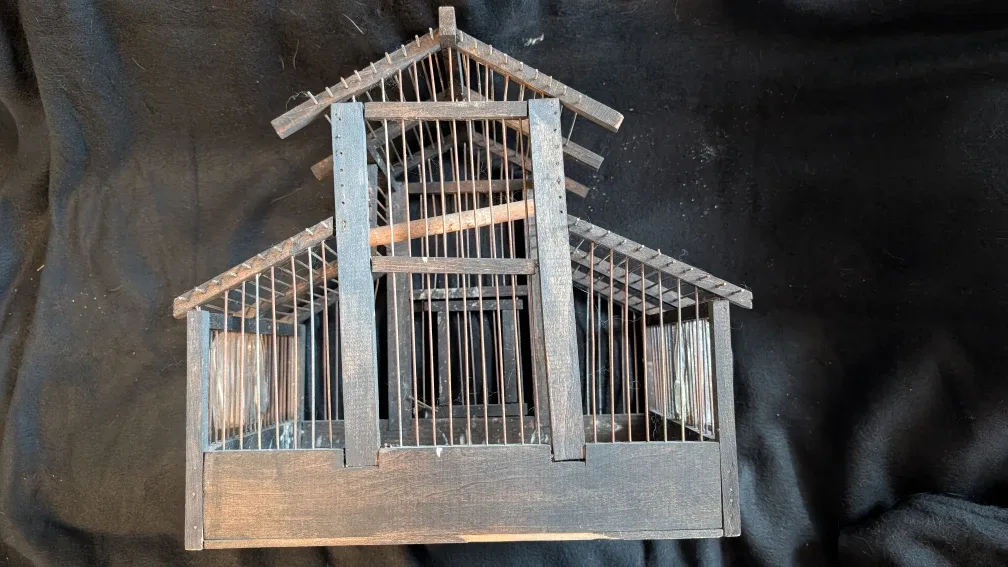 Vintage Wooden Bird Cage image indicator(10)