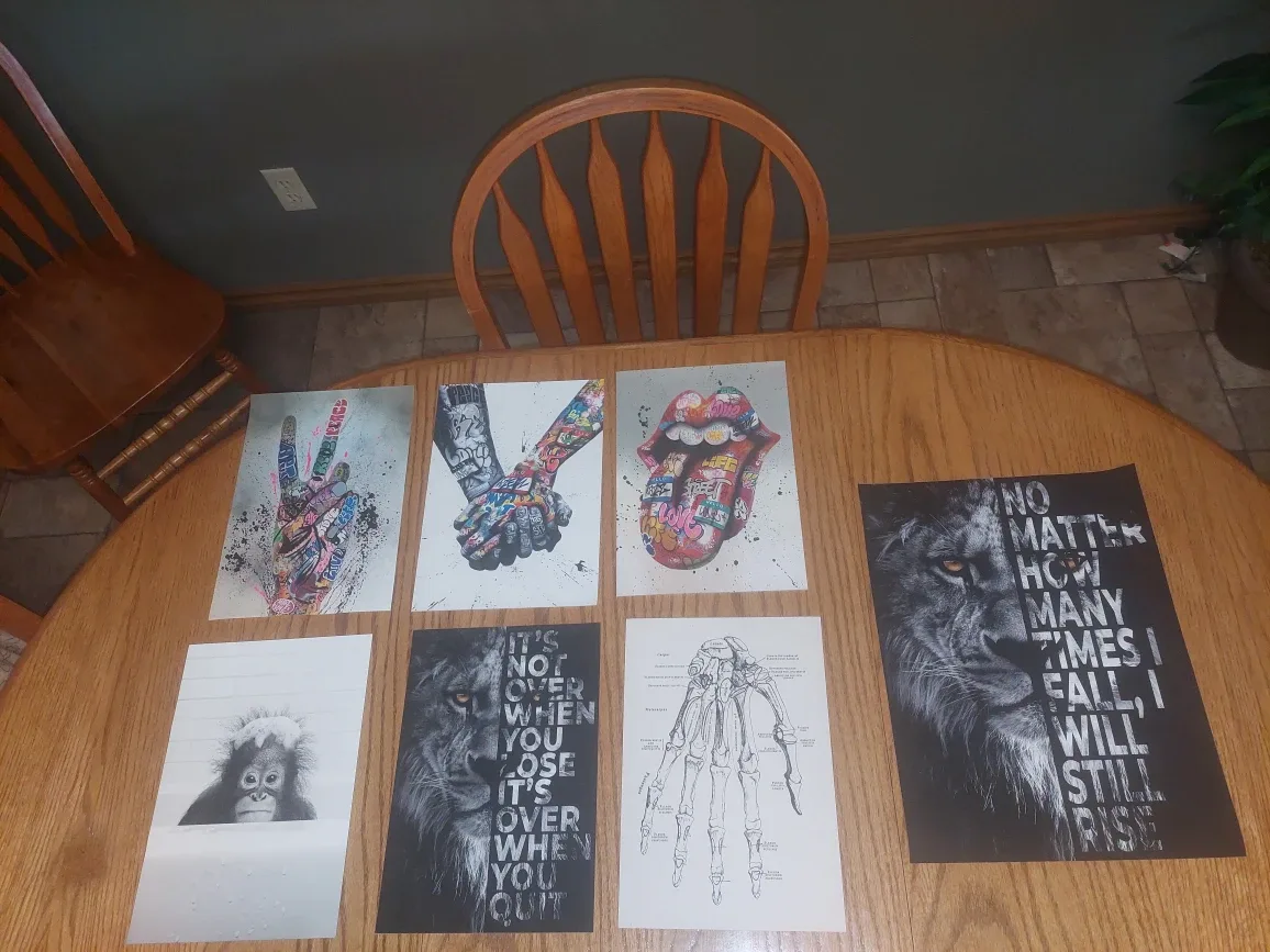 Adult/youth prints on canvas material image indicator(2)