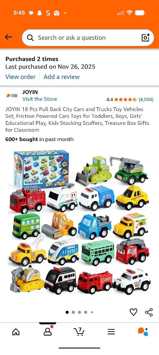 Toddler Pull Back City Cars