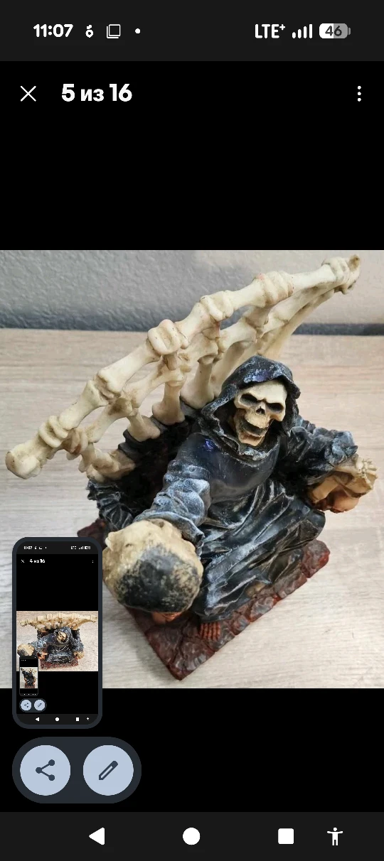 Grim Reaper Figurine - photo 2