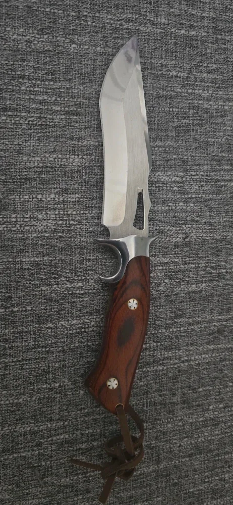 Hunting Knife with Wood Handle