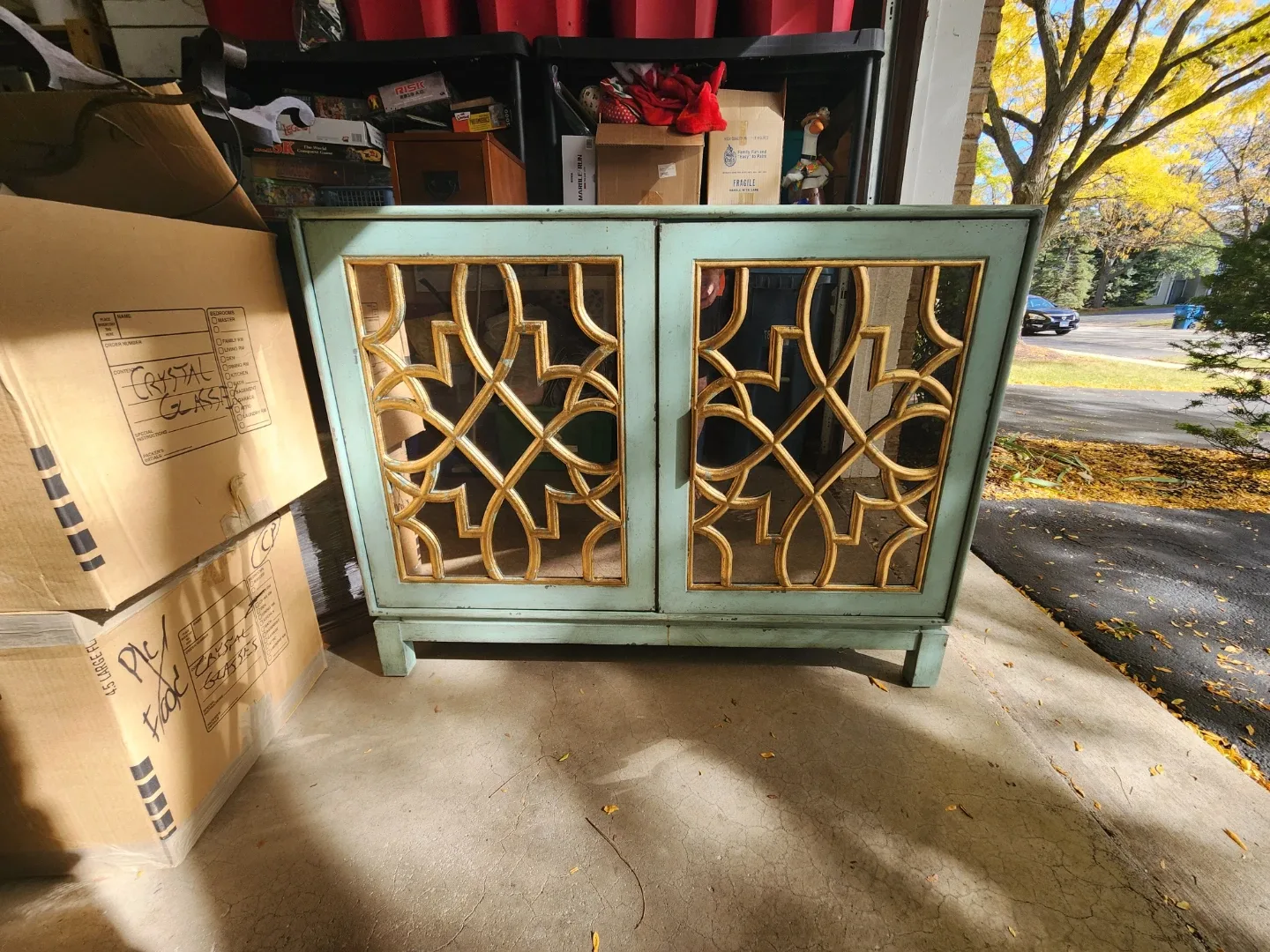 Cabinet with gold accents image indicator(4)