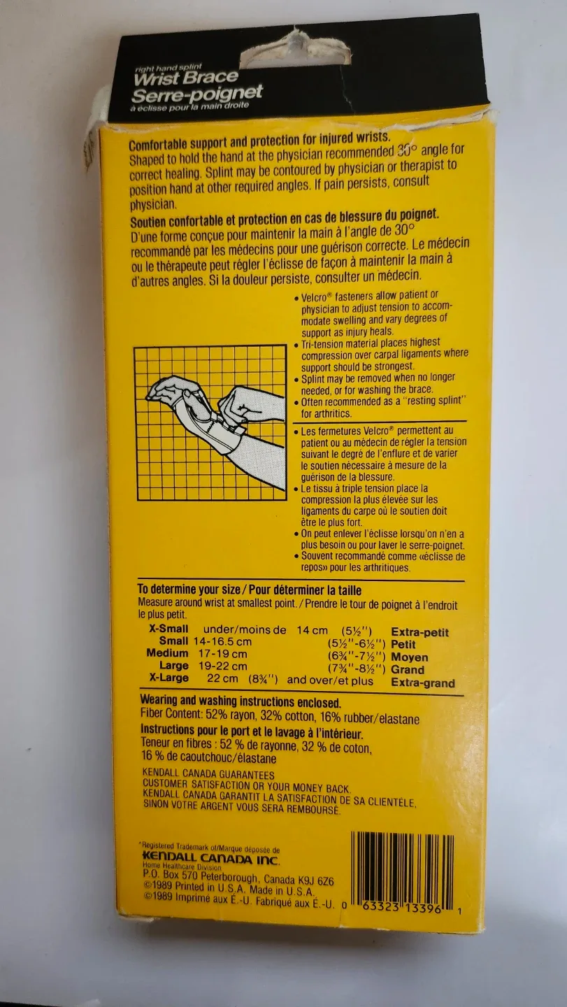 Brand New Futuro Right Hand Wrist Brace - X-Large image indicator(3)