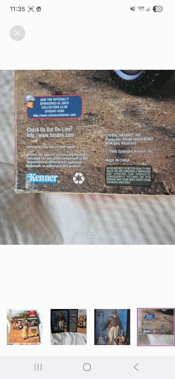 GI Joe Tuskegee Bomber Pilot Classic Collection image indicator(4)