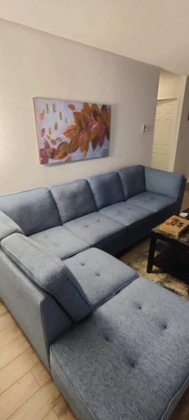 Blue Sectional Sofa image indicator(3)