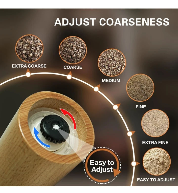 Wooden Salt And Pepper Grinder Set - photo 5