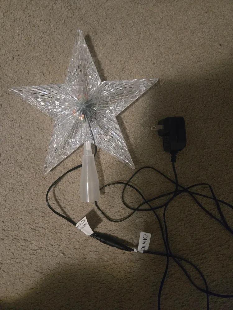 Multi color changing tree topper