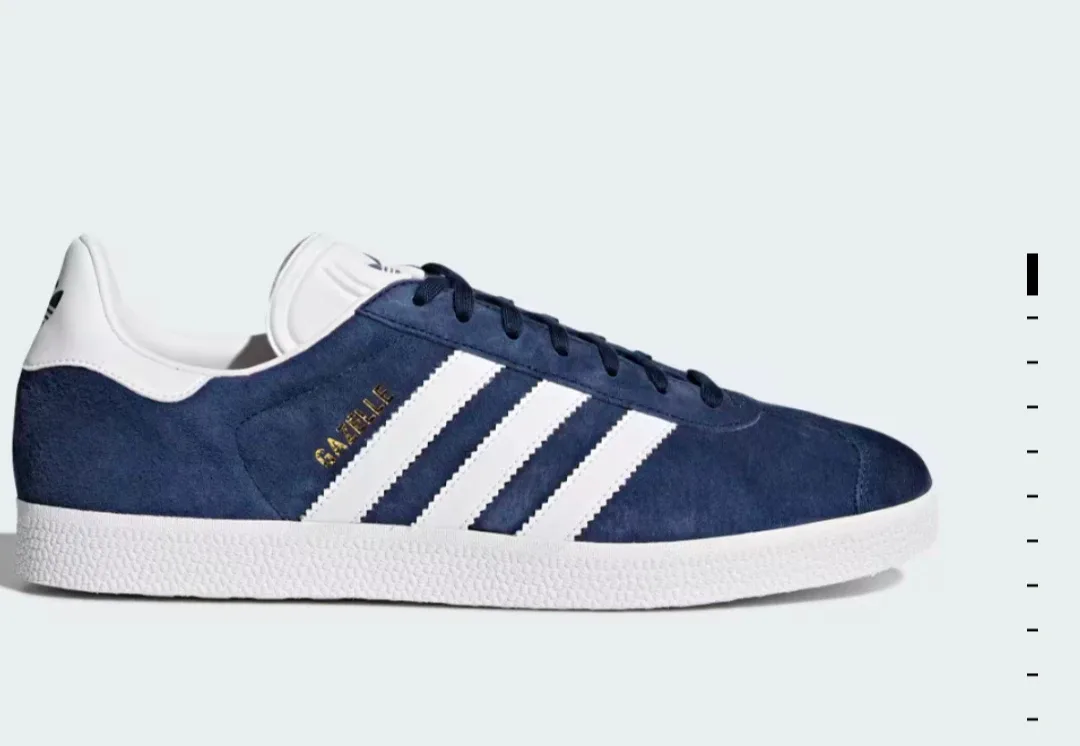 50% OFF Adidas Men’s Gazelle Blue/White size 8 sneaker image indicator(2)