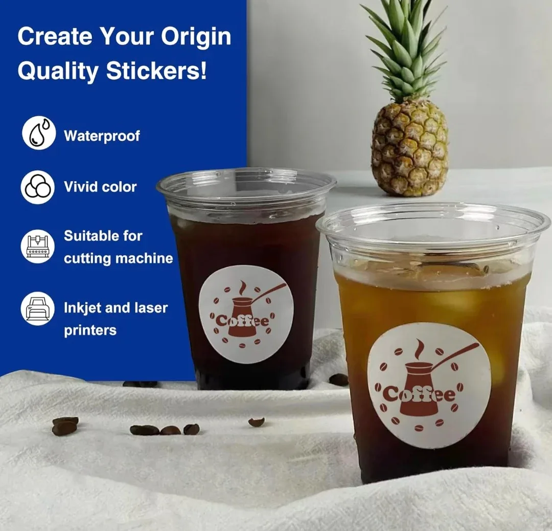 Printable Vinyl Sticker Paper 11"x17" 30 sheets Glossy New image indicator(2)