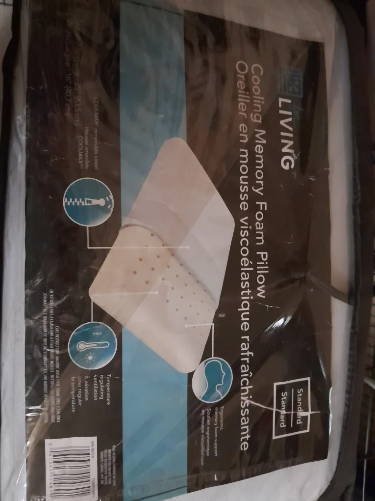 H2 Living Cooling Memory Foam Pillow - Standard Size thumbnail