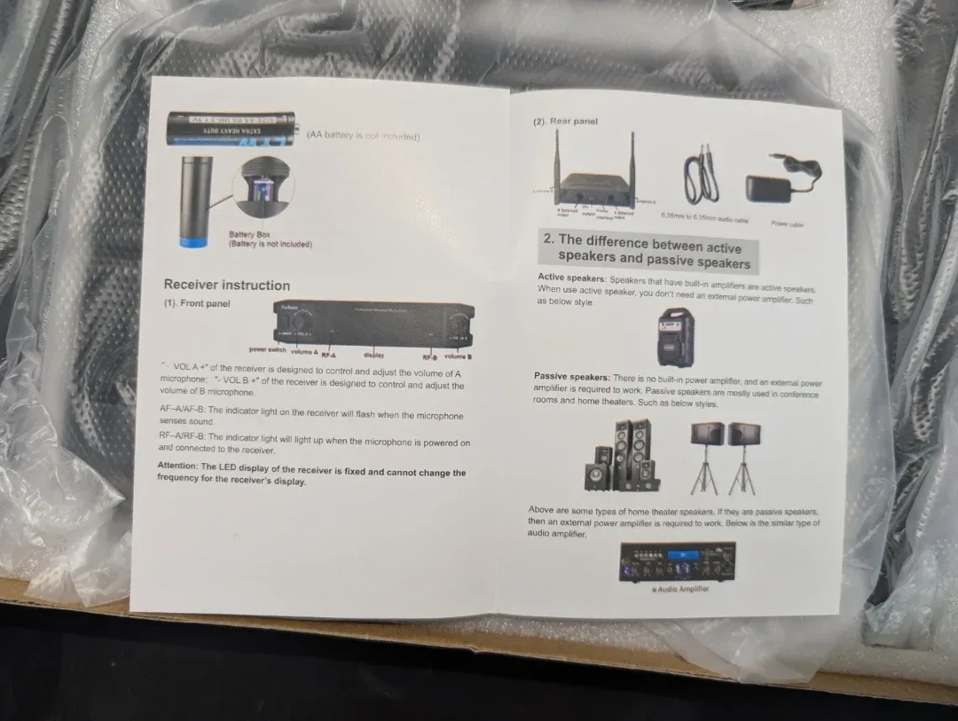 Wireless Microphone System - New in Box! image indicator(3)