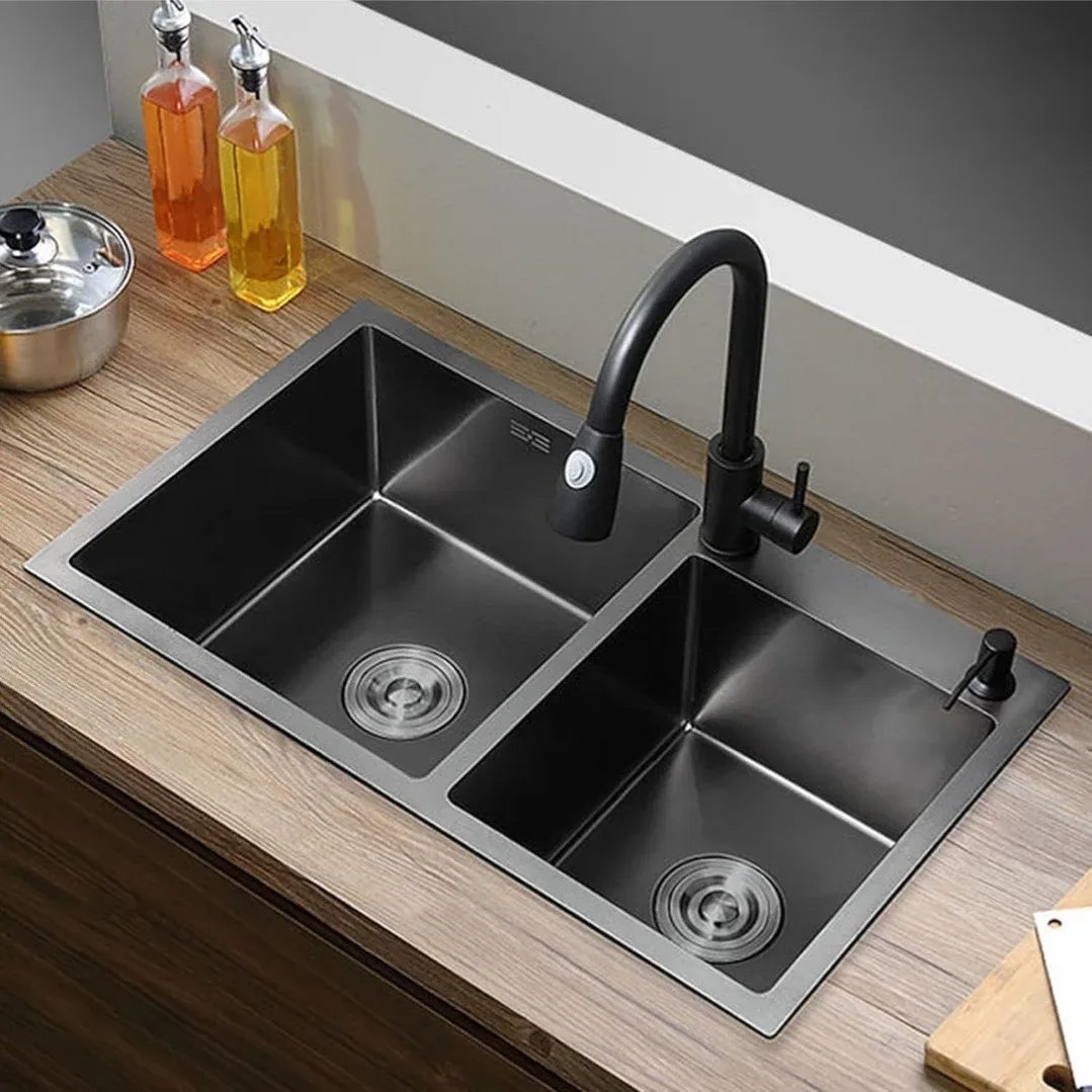 Stainless Steel Double Kitchen Sink image indicator(6)