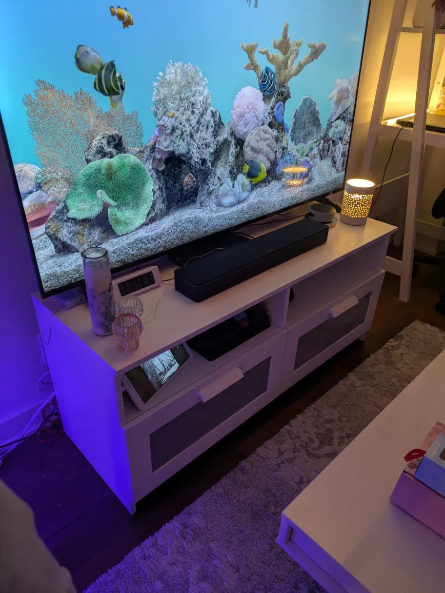 White IKEA TV Stand image indicator(2)