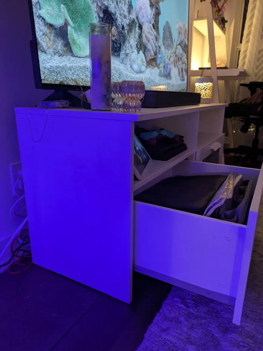 White IKEA TV Stand image indicator(3)