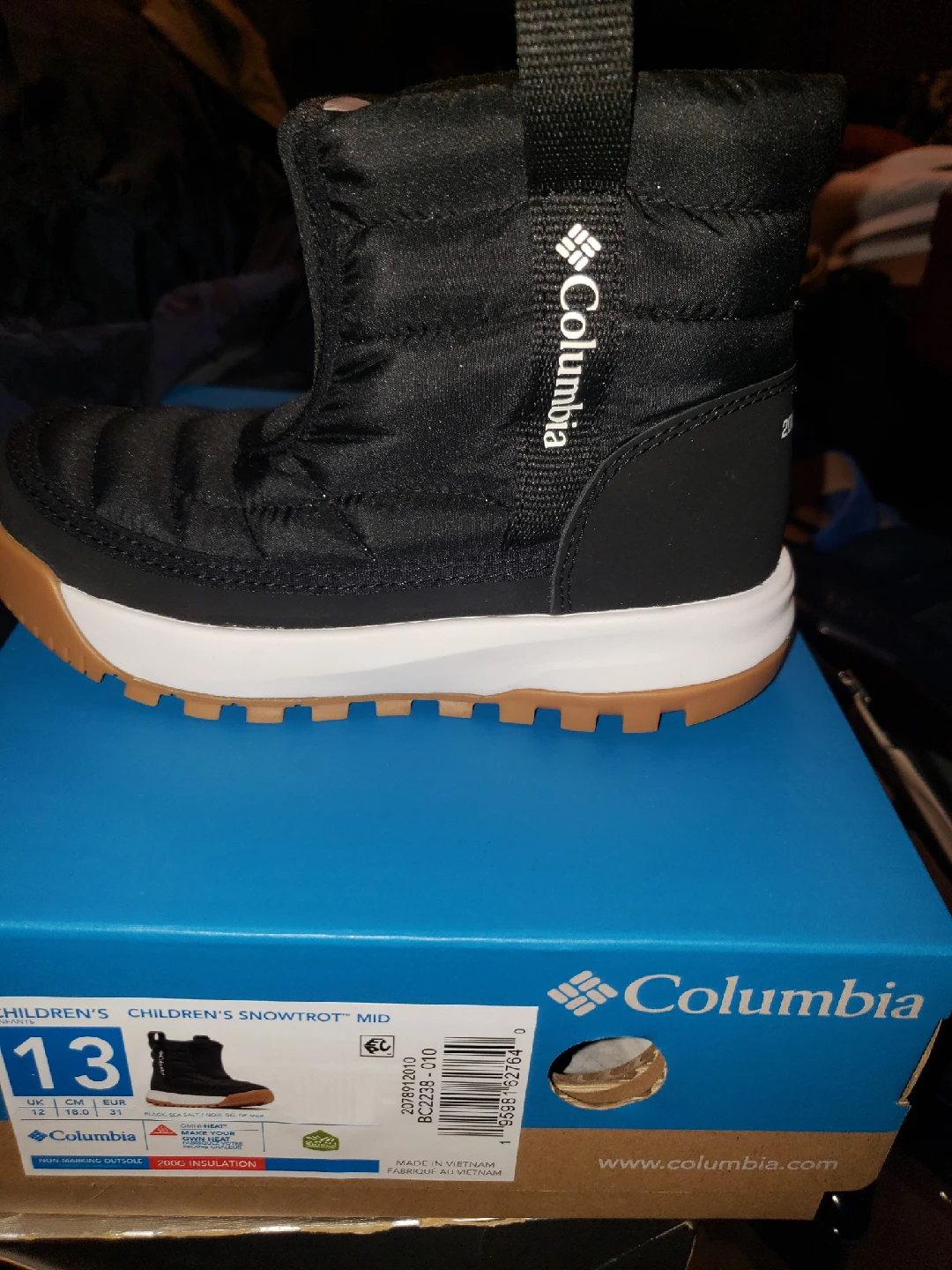 Columbia Children's Snowtrout Mid Boots - Size 13