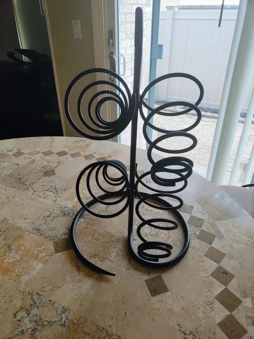 4 Bottle Black Metal Countertop Wine Rack - photo 4