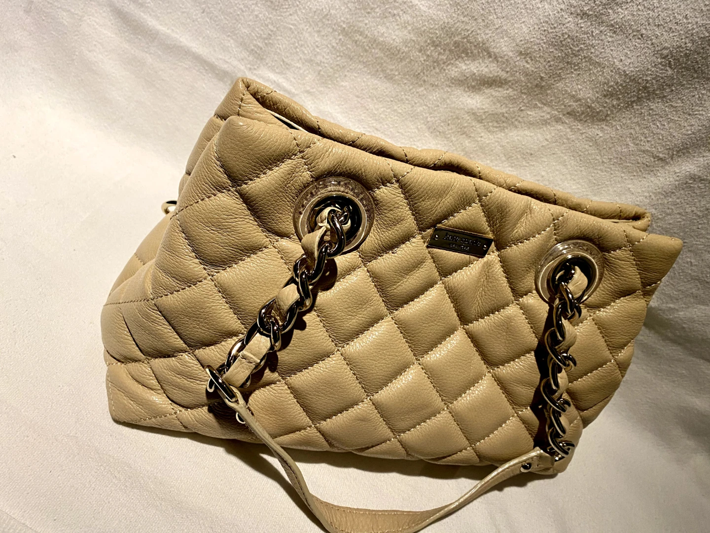 Kate Spade Cream Quilted Leather Shoulder Bag - photo 4