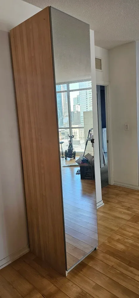 By 50 cm wide IKEA PAX with Mirror Door