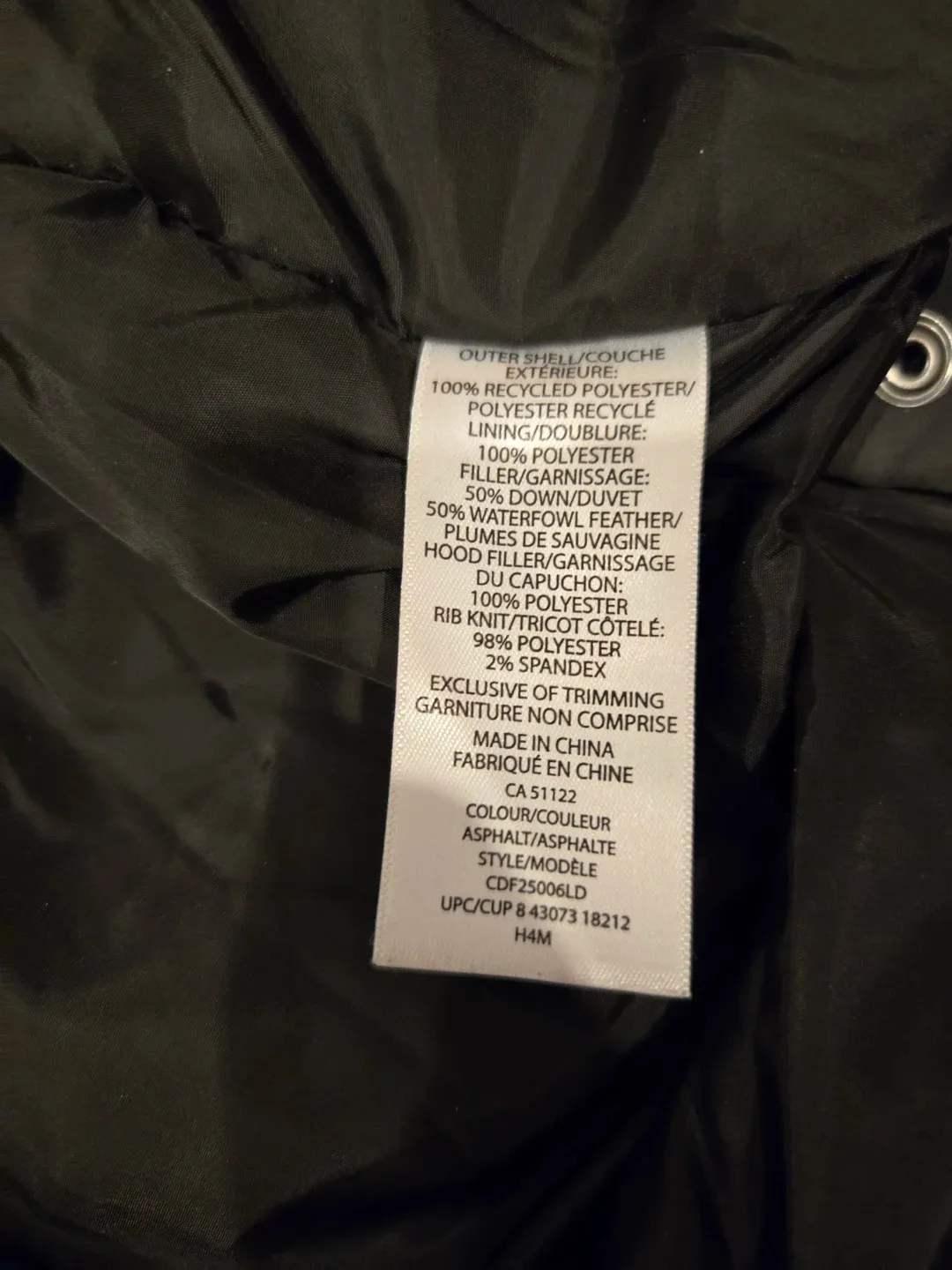 Canadiana Winter Parka - Asphalt Colour - XS size image indicator(4)